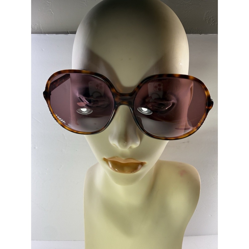 Vintage Liz Claiborne LC-19 TOR 140 Eyeglasses Frames Only Oval Tortoise Read - Picture 12 of 14